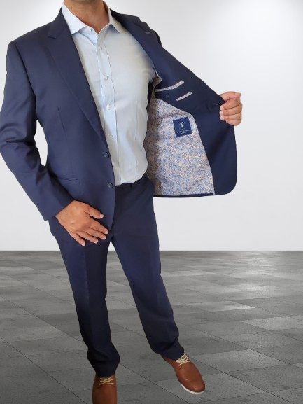 Navy business custom suit for men Jacksonville FL